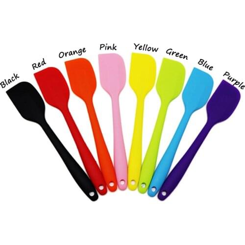 1pcs Kitchen Silicone Cream Butter Cake Spatula Mixing Batter Scraper Brush Butter Mixer Cake Brushes Baking Tool Kitchenware