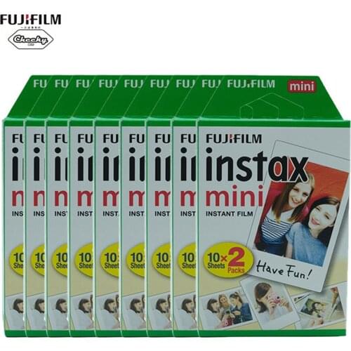 10-300 Sheets Fuji Fujifilm instax mini 9 films white Edge For Instant Photo Camera Mini 11 9 8 7s 70 90 Camera Photo Paper 2020