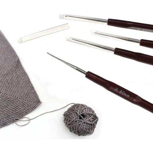 16pcs/Set Plastic Handle Crochet Hooks For DIY Sweater Scarf Gloves Knitting Needles Handcraft Garments Weave Crocheting Needle