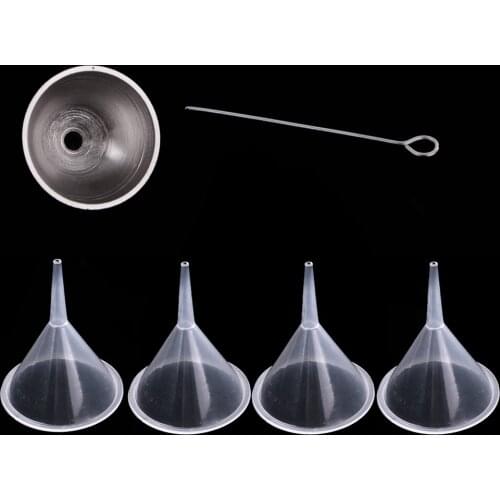 5pcs Metal & Funnel For Essential Oil Bottles Cremation Funnel Kit