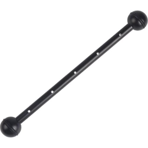 8" Lightweight Double Ball Arm with 5 Holes for Underwater photography Lighting System Diving Housing Camera Handle Tray