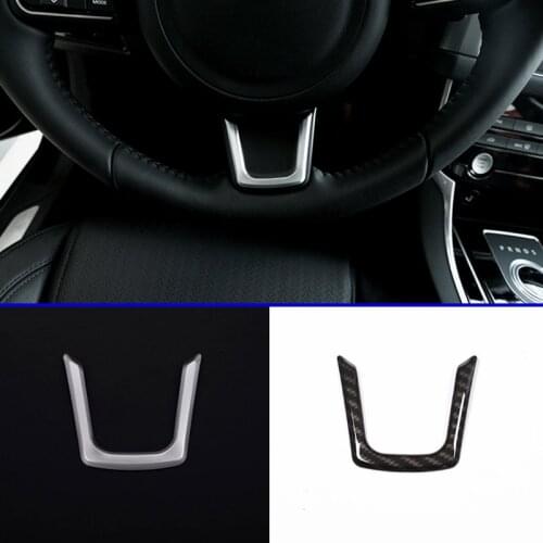 For Jaguar XE XF F-Pace 2016 Interior Accessories Steering Wheel Cover Trim Sequins Car Styling
