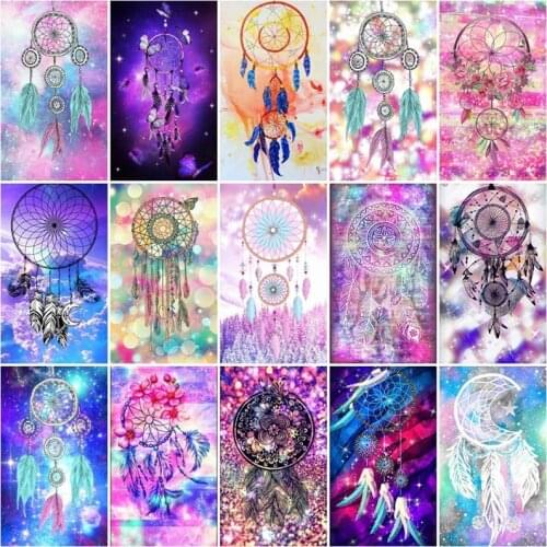 Diamond Painting Dream Catchers Pictures By Rhinestones Mosaic Home Decoration Diamond Embroidery Full Square Drill Gift