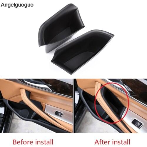 Angelguoguo Car Interior Side Door Storage Box Holder Fit for BMW 5 series G30 2017 2018 2019