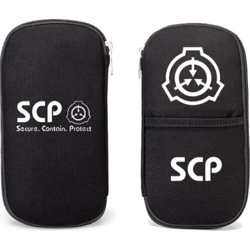 Anime SCP Foundation Pencil Case SCP Pen Bag student school canvas Handbag