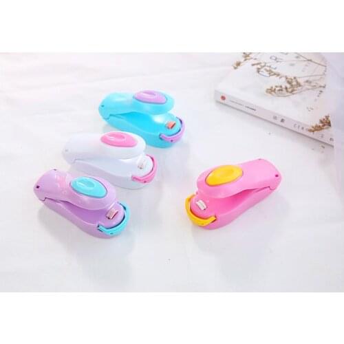 4 colors optional small portable food household sealing machine heat sealing machine pulse packaging plastic bag sealing machine