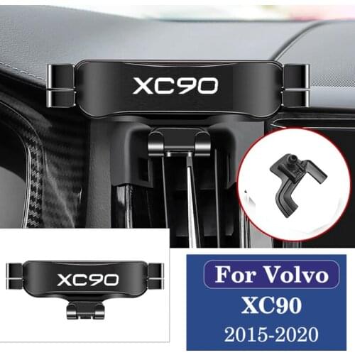 Car Mobile Phone Holder Special Air Vent Mounts Stand GPS Gravity Navigation Bracke For Volvo XC90 2015-2020 Car Accessories