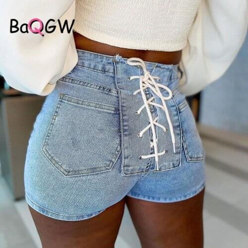 Женские джинсовые шорты BAQGW China At AliExpress