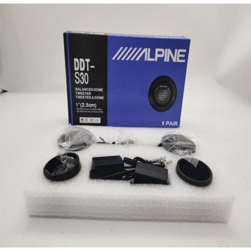 Free Shipping 1 Set ALPINE DDT-S30 BALANCED DOME TWEETER 1'' (2.5cm) VOLUME 0.0026/0.09ft WEIGHT 0.04/0.9lb GENUINE PART