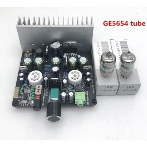 DC12V AC6925A Bluetooth 5.0 TDA7377 35W *2 Stereo 2.0 Channel Audio Amplifier Board 6J3 / Ge5654 Tube Preamplifier Headphone AMP