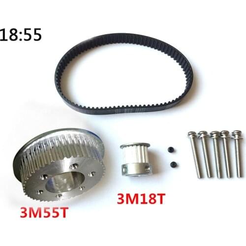 DIY Electrical Skateboard Parts 3M Motor Pulley 48T 55T Wheels Pulley Belts Suitable for 5065 5055 Motor Electrical Skateboard
