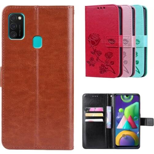 Leather Flip Case For Samsung Galaxy M10 M10S M20 M30 M30S M31 M40 M40S M60S M80S for Samsung Galaxy M21 Smartphone Cover Coque