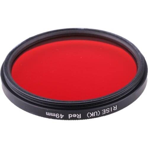 Camera Filter 49mm Full Red color lens Filter for Nikon D3100 D3200 D5100 SLR Camera lens