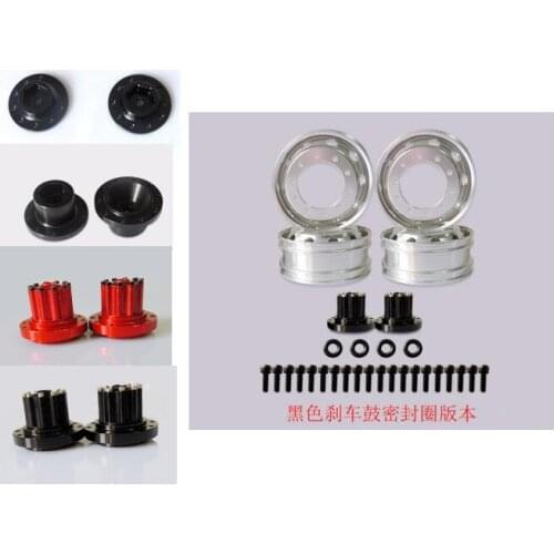 Wheels/Rims Disc adapter hex For 1/14 Scale tamiya Lesu JDM RC Toy Tractor Trailer 8X8 6X6 Hydraulic dump trucks mud heads