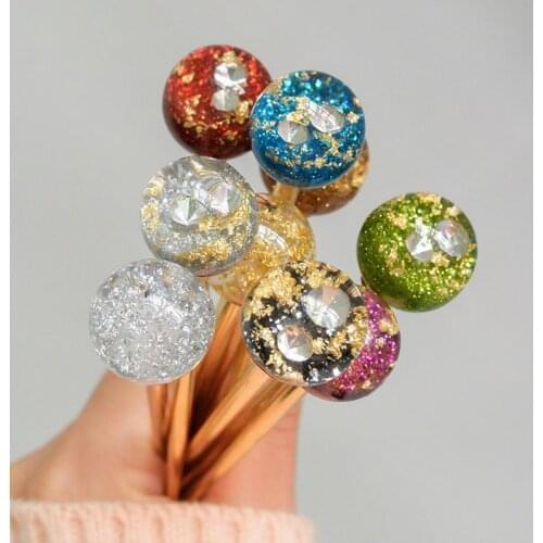 Korean Hair Sticks Simple Colorful Metal Hairpin Women Hair Clips Tin Foil Sequins Hair Sticks Hair Barrettes Hair Accessories