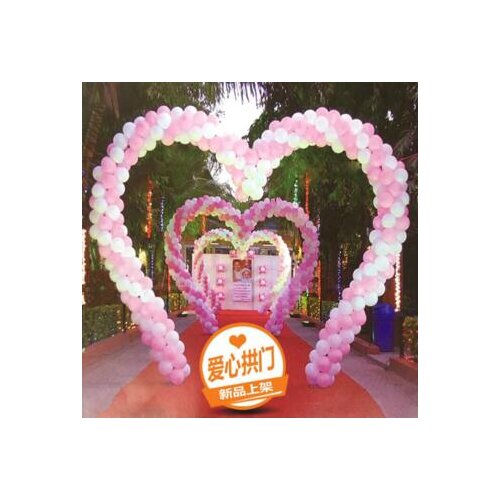 Love - shaped balloon arch aluminum alloy balloon arch shelf wedding party layout