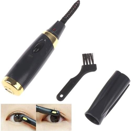 Mini USB Rechargeable Electric Heated Eyelash Curler Long-Lasting Electric Ironing Eyelash Curler Makeup Curling For Beauty Gift