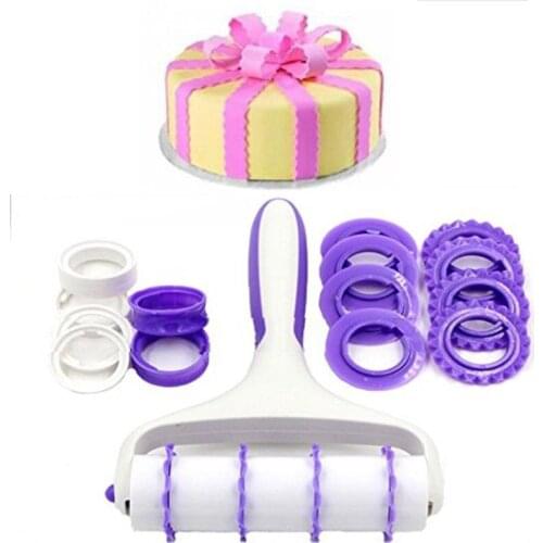 Fondant Cutter Kit DIY Strip Ribbon Cake Decorating Supplies Cutter Pastry Tool for Pie Pastry Household Baking Pastry Tools