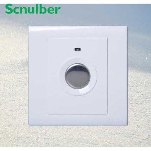 Single square white 100w 220v wall touch delay switch