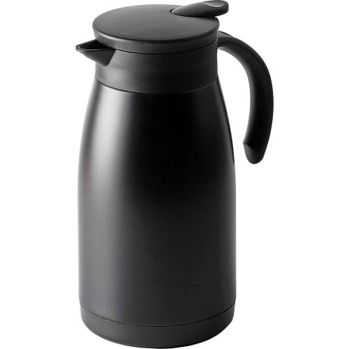 Tabletop kettle 1.0L limited black stainless steel heat preservation and cold preservation