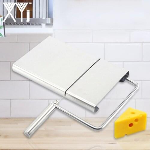 Stainless Steel Cheese Butter Slicer Cutter Board Cutting Kitchen Hand Tool With 5-Pack Replacement Stainless Steel Cutting Wire