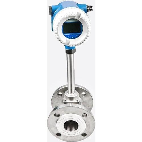 OEM Flange type vortex steam flow meter Pulse, 4~20mA, RS-485, Hart, Modbus for Gas Air 1.5" Pipe