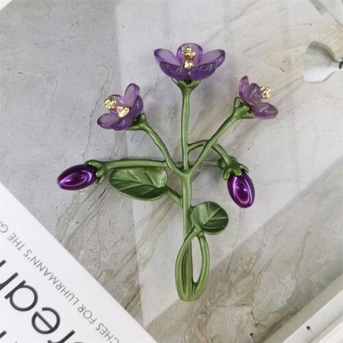 Industry in Europe and the new metropolitan museum flowers violet pearl resin women deserve to act the role of a brooch