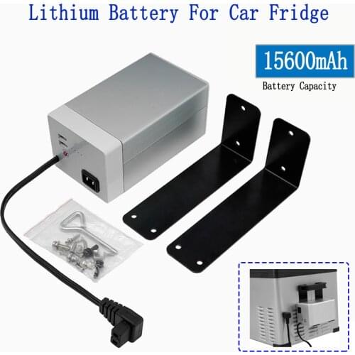 Portable Battery For Car Freezer Fridge Lithium Battery DC12V/6A 15600mah With Metal Casing And Two USB Ports