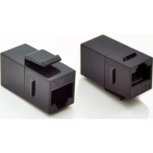 RJ45 Cat.5e inline female adapter coupler - unshielded adapter for blank patch panel