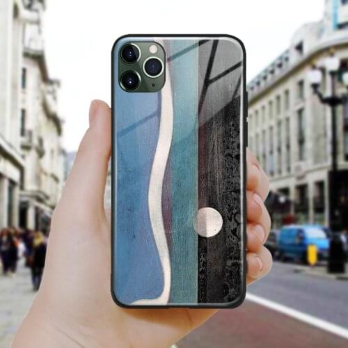 Humboldt Current Abstract Aesthetic Tempered Glass Silicone Phone Case For iPhone SE 6s 7 8 Plus X XR XS 11 Pro Max Cover Shell