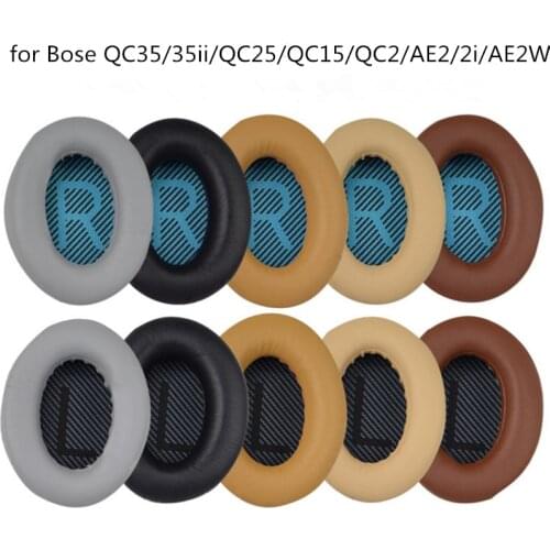 Ear Pads Replacement Cushions for Bose QuietComfort Headphones QC35/35ii/QC25/QC15/QC2/AE2/2i/AE2W Supreme Comfort Extra Durable