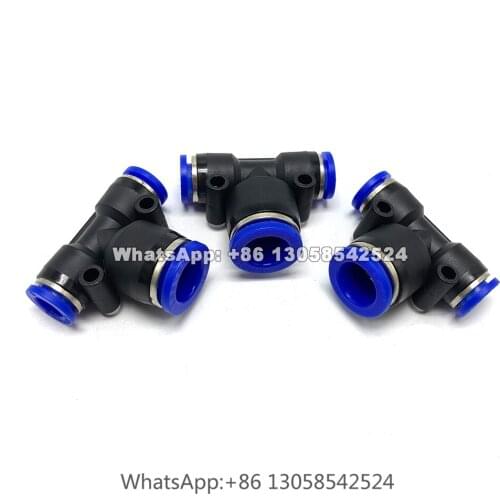 T-type Variable Caliber 4/6/8/10/12/16mm Slip Lock Quick Connector, Water Pipe Connector for Garden Irrigation Nozzle