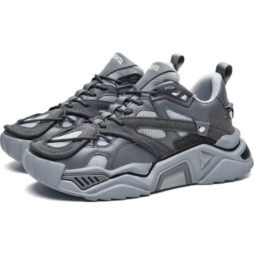 Spring 2020 new casual shoes color matching couple thick bottom increased student shoes breathable sports fashion mens shoes