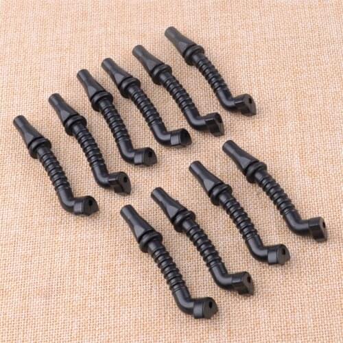 LETAOSK 10pcs Black Rubber Impulse Line Hose Tube Replacement 11281418600 Fit For Stihl 044 046 Ms440 Ms460 Chainsaw