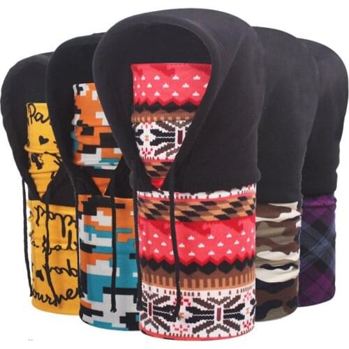 Winter Mask Army Fans Ski Windproof Camo Fleece Balaclava Face Mask Hat Men Cap Camouflage Women Hats 04-5276