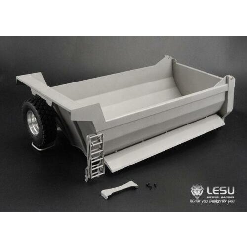 1/14 8*8 RC LESU Metal Bucket for Front Hydraulic Cylinder Dumper Truck Model TH02559-SMT5