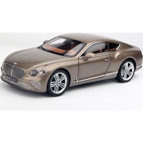1/18 NOREV For Bentley Continental GT 2019 Diecast Model Car Kids Gifts Collection Display Gold/Green/Yellow Metal,Plastic