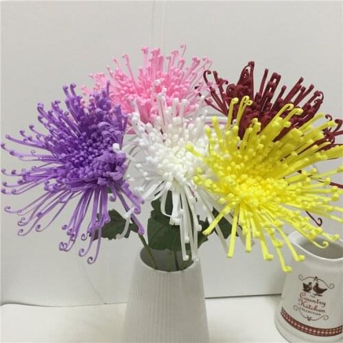 10pcs High Quality Lifelike Big EVA foam Chrysanthemum Mum Wedding Flower Artificial Flower Silk Flower Decoration