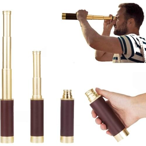 25x30 Monocular Telescope Spyglass High Power Mirror Retro Pirate Portable Night Vision Scope for Watching Hunting