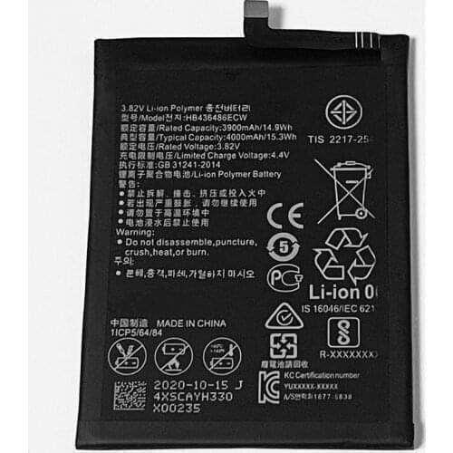3.82V 4000mAh HB436486ECW For Huawei Mate RS NEO-L29 NEO-AL00 Battery