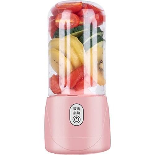 4/6-Blade 400ml Rechargeable Portable Electric Juicer Bottle Fruit Blender Mixer Drink Juicer