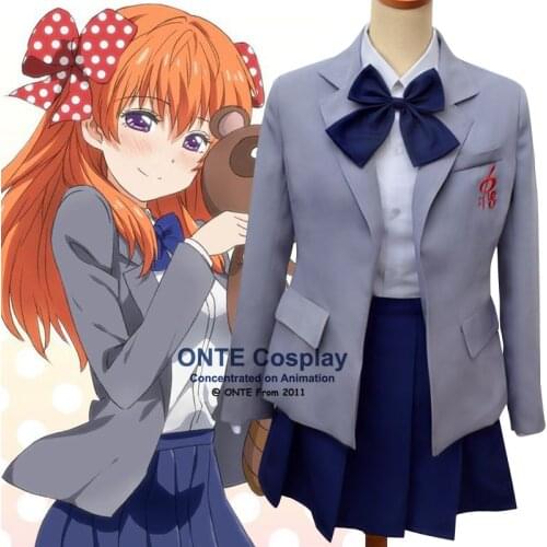 Anime Gekkan Shoujo Nozaki Kun Cosplay Costumes Chiyo Sakura Women Fancy Party School Uniform for Halloween