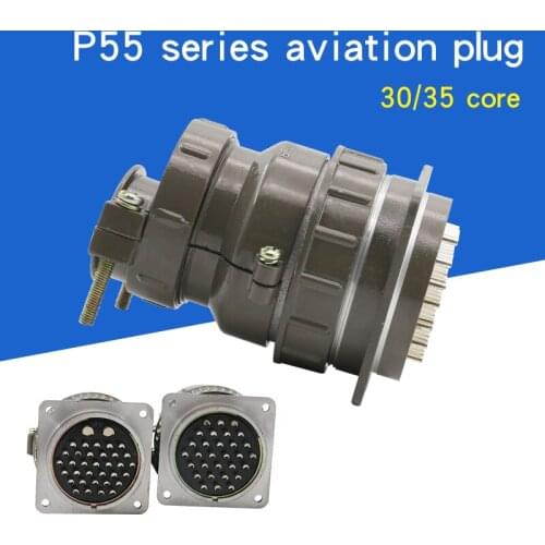 P55 series Aviation plug socket round connector 30core35core diameter 55MM aviation plug