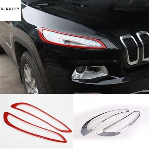 Free shipping 2pcs/lot ABS daytime running light decoration cover for 2014-2016 Jeep Cherokee