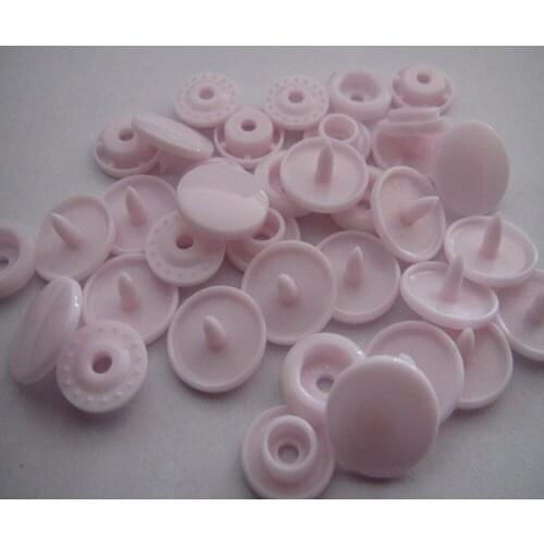 Free shipping 20 sets KAM snap button for sewing baby color plastic fastener snap button B21 Pale Pink color
