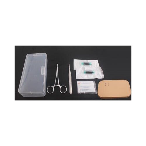 Surgical suture practice intrument debridement surgery training equipment kit needle holder skin suture model set