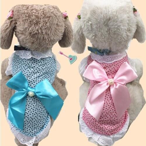 Summer dog shirt dog girl boy couple clothes dog skirt