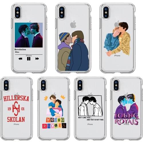 Young Royals Simon and Wilhelm case For iPhone 11 12 Pro XS MAX XR X 7 8 6Plus SE 2021 Soft Silicone Phone Cover Bag