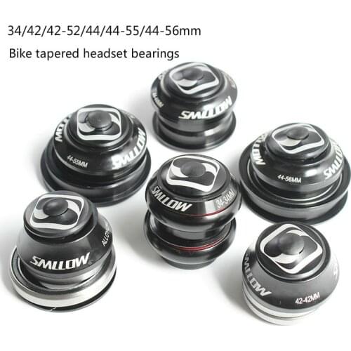MTB Bike Tapered Headset Bearings 34/42/42-52/44/44-55/44-56mm Bowl Set Tapered Head Tube Bowl Set