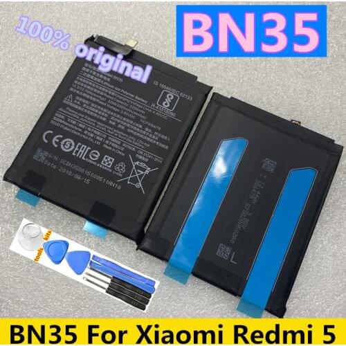 Real Original Redmi 5 Battery BN35 3300mAh For Xiaomi Redmi 5 5.7" High Quality Batteries